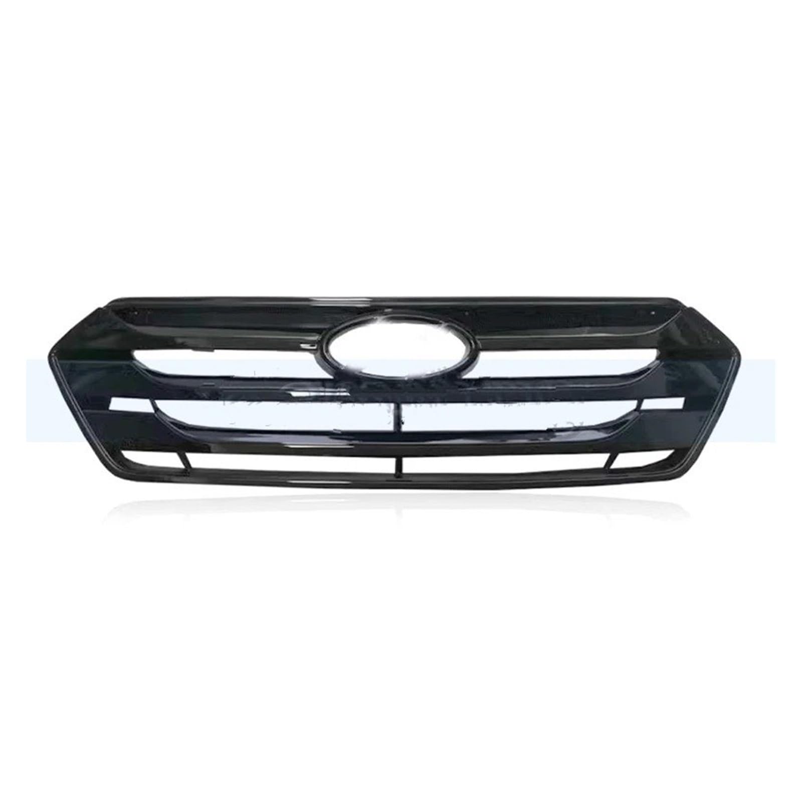 Facelift Grill Für Hyundai Für Santa Fe Für IX45 2013 2014 2015 Renngrills Auto Mesh Grill Frontstoßstangengrill Kühlergrill Kühlergrill Passend(Schwarz) von WANSONGHUI