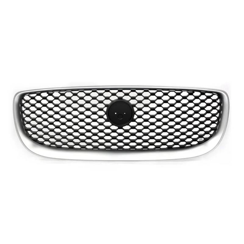 Facelift Grill Für Jaguar Für XE 2015 2016 2017 2018 Auto Vorne Mitte Racing Grill Grille Matt Schwarz W/Emblem Kühlergrill Passend von WANSONGHUI