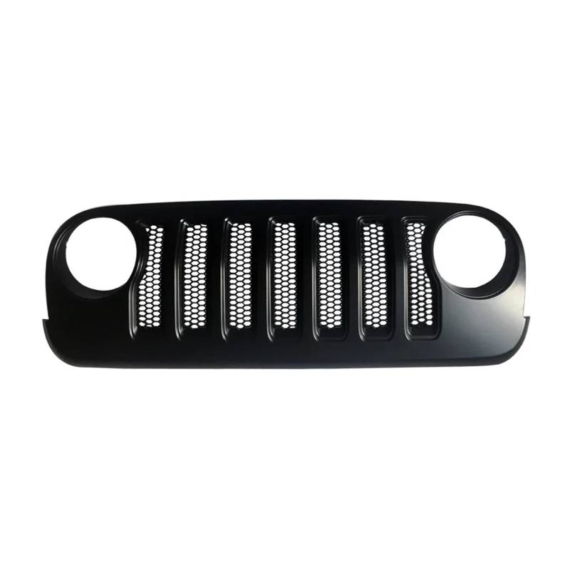 Facelift Grill Für Jeep Für Wrangler JK Zu JL 2007 2008 2009 2010 2011 2012 2013 2014 2015 2016 2017 J373 Front Stoßstange Grille Grill Zubehör Kühlergrill Passend von WANSONGHUI