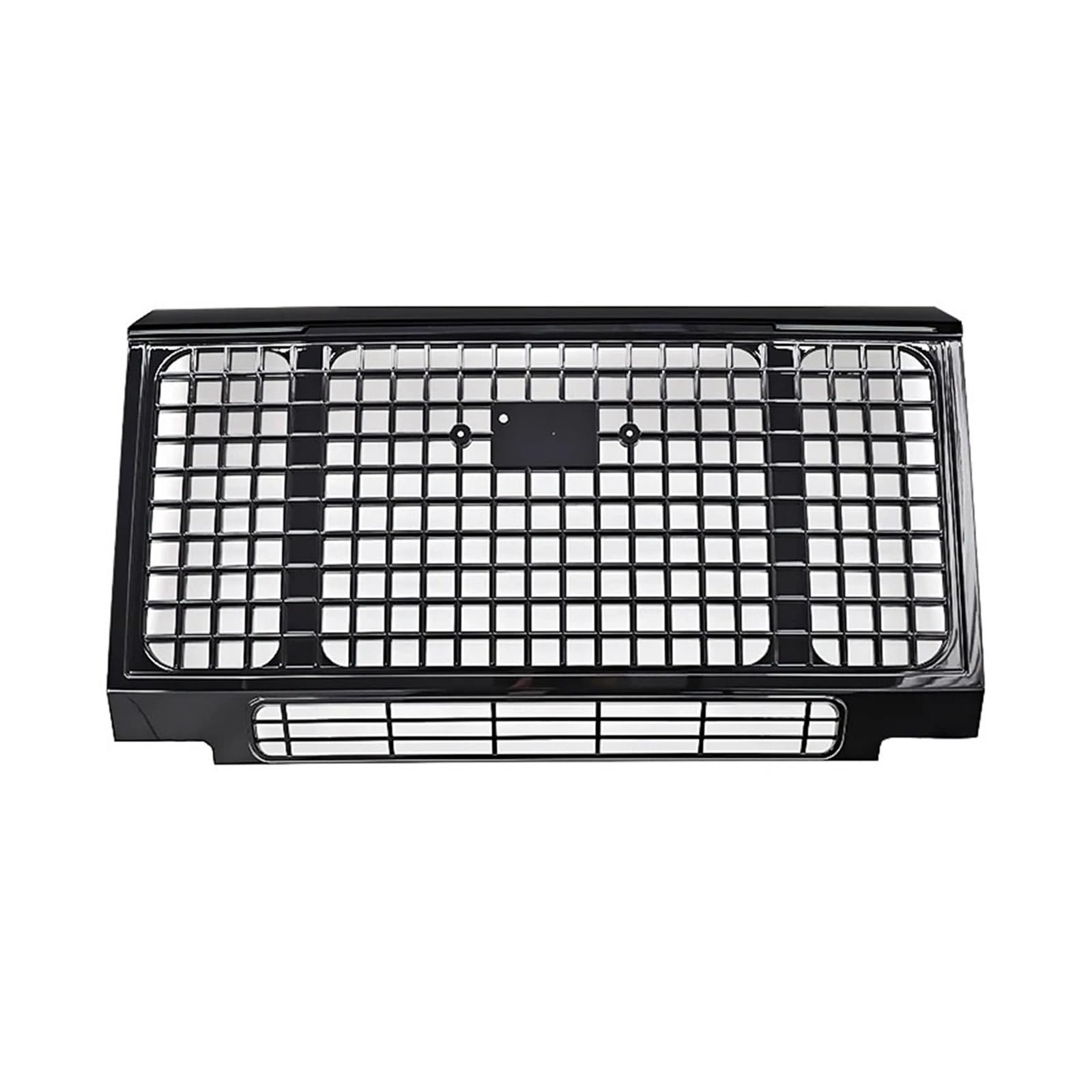 Facelift Grill Für Land Für Rover Für Defender 1998-2019 Frontstoßstangengrill Glanz Schwarz Autozubehör Kühlergrill Passend(Black Style A) von WANSONGHUI