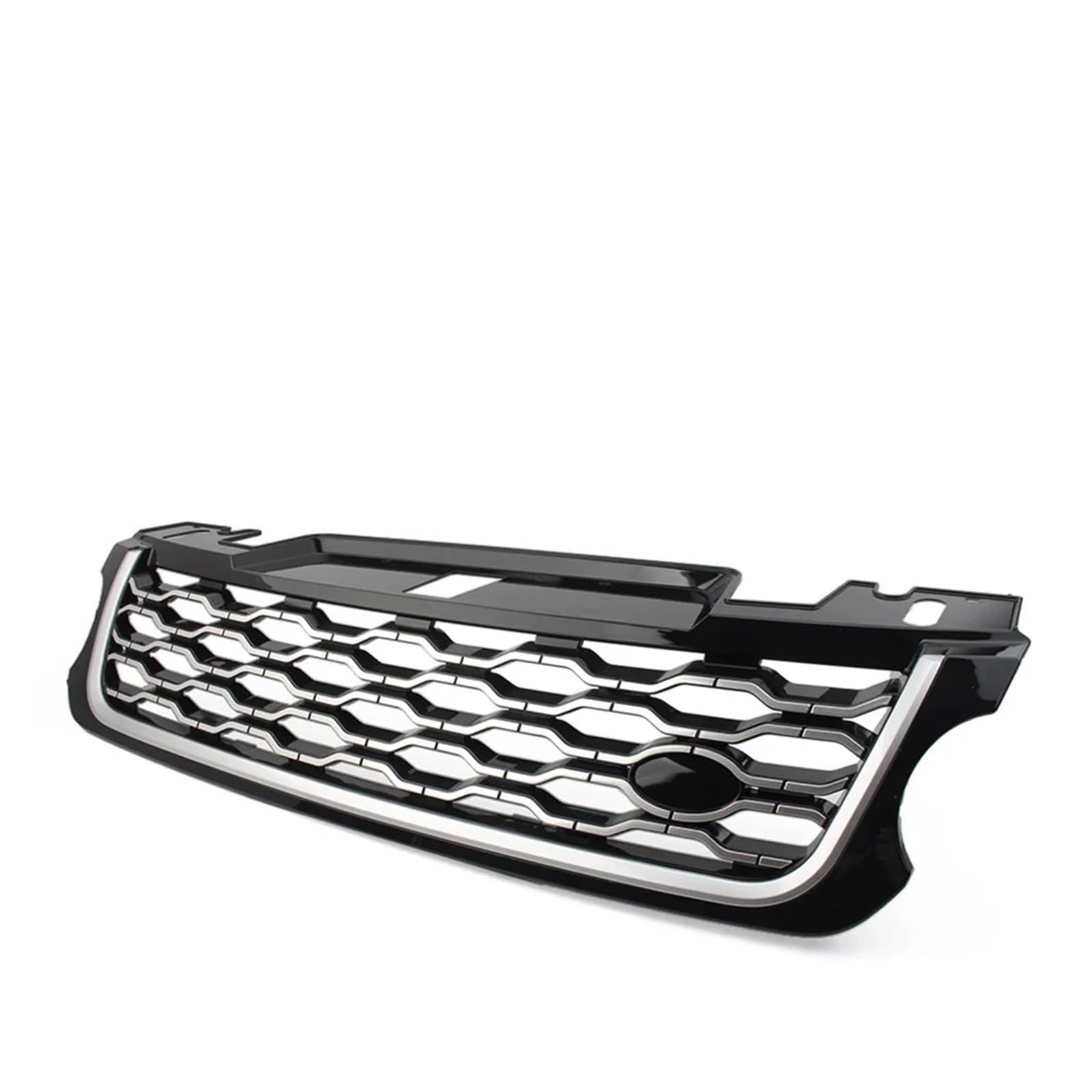 Facelift Grill Für Land Für Rover Für Range Für Rover Für Sport 2014 2015 2016 2017 Auto Frontstoßstangengrill Lufteinlass Kühlergrill Kühlergrill Passend(Black Silver) von WANSONGHUI
