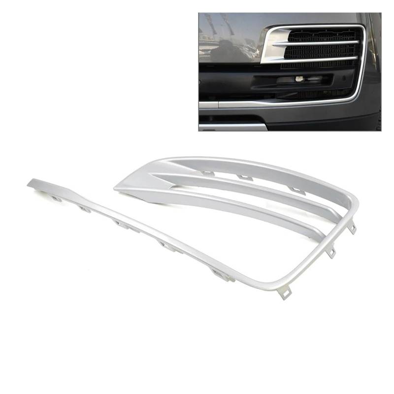 Facelift Grill Für Land Für Rover Für Range Für Rover SVA Modell 2018 2019 2020 2021 2022 Silber Auto Frontstoßstange Nebelscheinwerfer Kühlergrill Formverkleidung Kühlergrill Passend(Left) von WANSONGHUI
