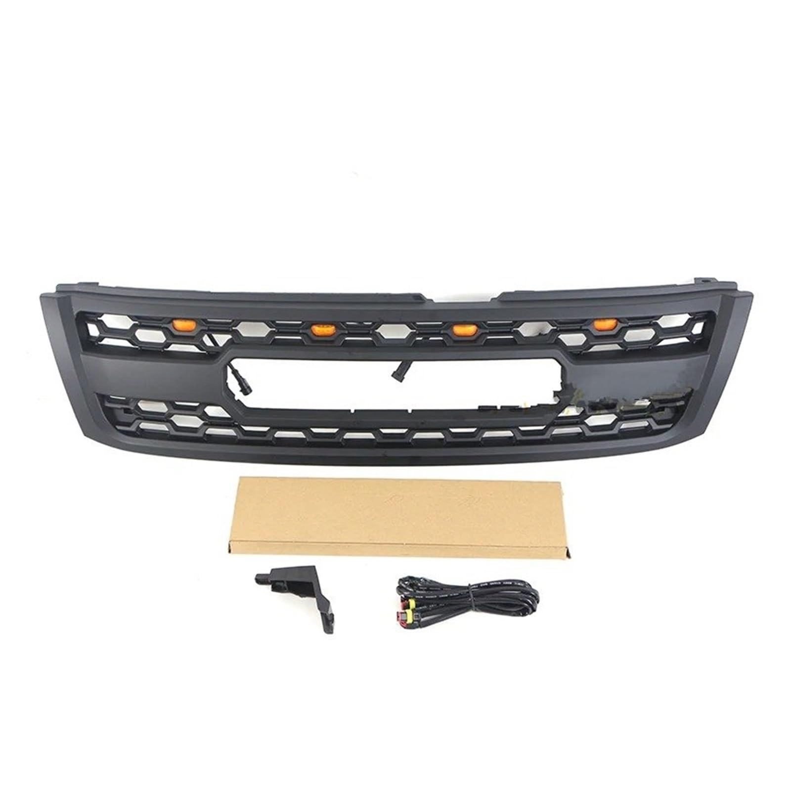 Facelift Grill Für Nissan Für Patrol Y61 2003 2004 2005 Kühlergrill Mit Licht Modifikation Racing Grill Kühlergrill Passend(with LED Light) von WANSONGHUI