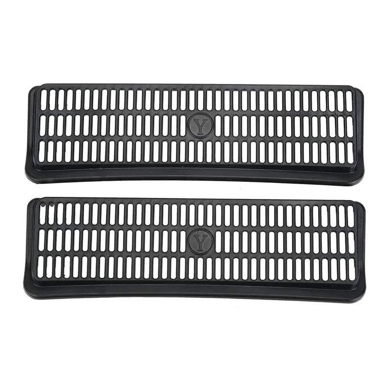 Facelift Grill Für Tesla Für Modell Für Y 2020 2021 2022 2023 2PCS Rücksitz-Entlüftungsabdeckung Luftstrom-Entlüftungsgitter-Schutzset Kühlergrill Passend von WANSONGHUI
