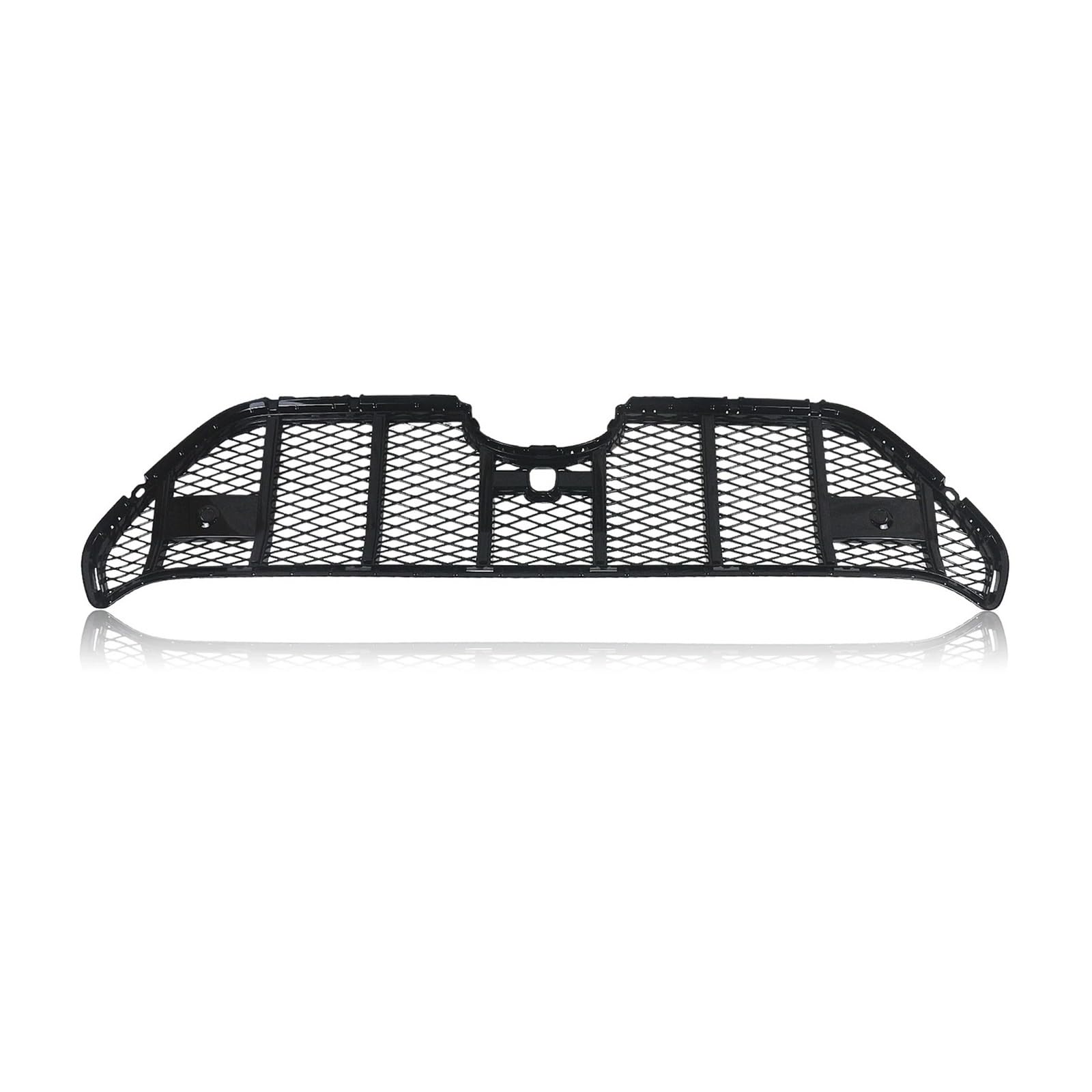 Facelift Grill Für Toyota Für RAV4 Für RAV 4 2019 2020 2021 2022 Racing Grill Kühlergrill Honeycomb Stil Silber/Schwarz Oberen Stoßfänger Ansaughaube Mesh Grid Kühlergrill Passend(Schwarz) von WANSONGHUI