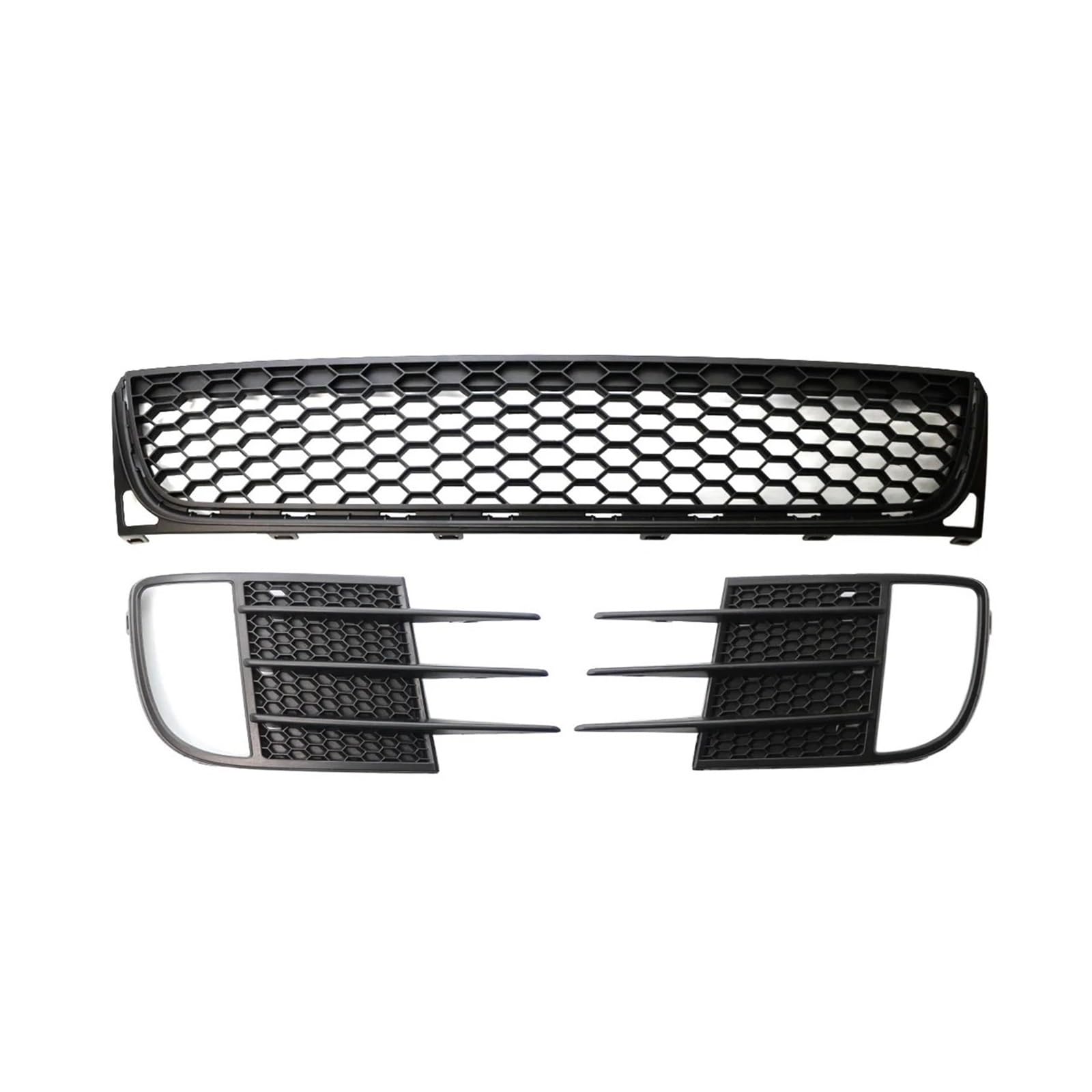 Facelift Grill Für VW Für Golf 6 MK6 VI Für GTI Für GTD 2009-2013 1 Paar Auto Frontstoßstange Unterer Nebelscheinwerfer Entlüftungsgitter Mesh Grill Cover Case Kühlergrill Passend(3 PCS) von WANSONGHUI