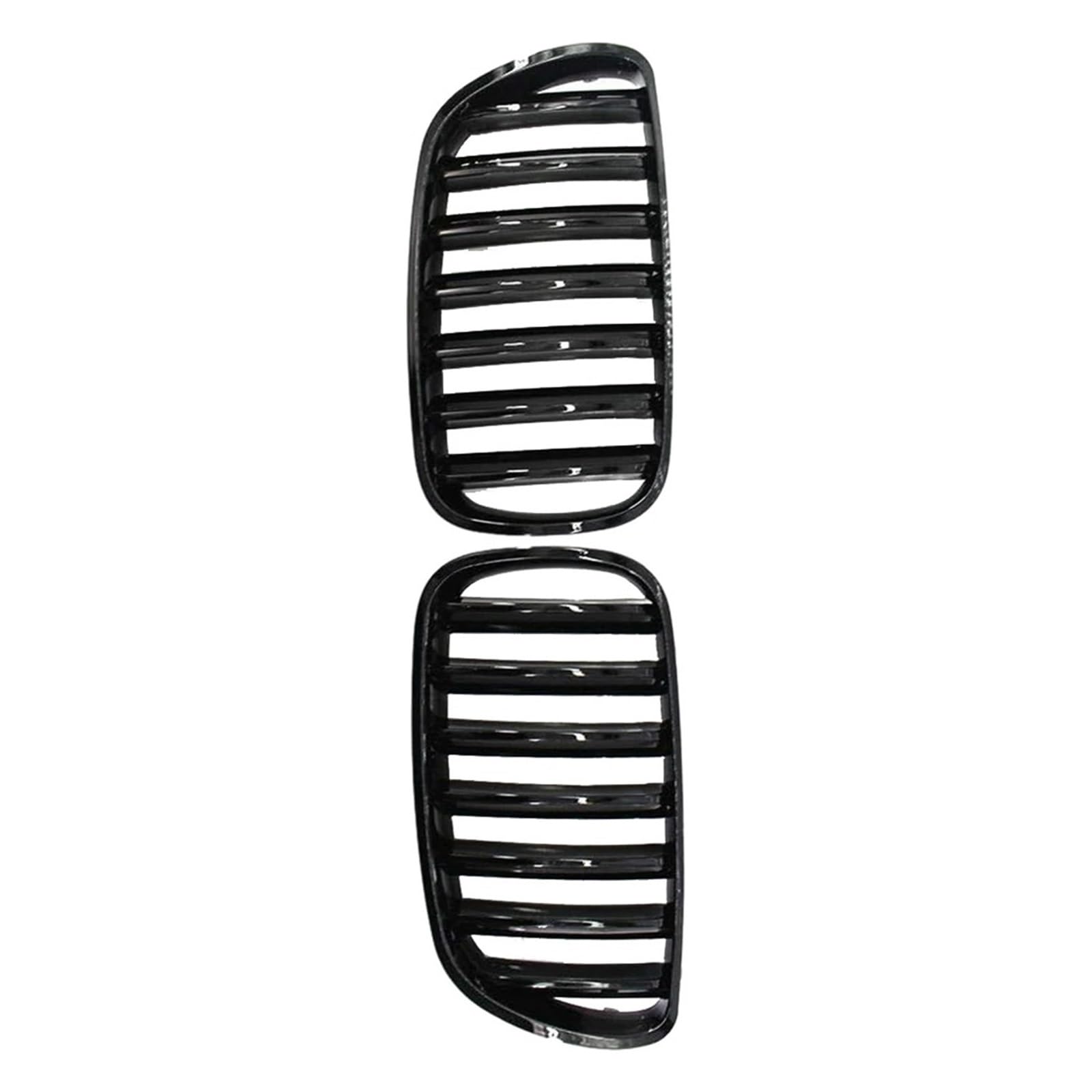Facelift Grill Für X3 E83 2007 2008 2009 2010 Ersatzteil 51113420087 51113420088 Frontstoßstange Nierengrill Auto-Styling Renngitter Kühlergrill Passend(Gloss Black) von WANSONGHUI