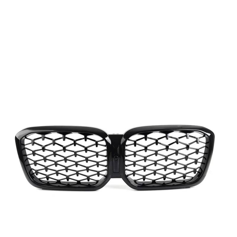 Facelift Grill Für X3 Für X4 G01 G02 G08 2022 2023 Auto Meteor Stil Frontstoßstange Center Nierengrill Grill Glänzend Schwarz Kühlergrill Passend(Glossy Black) von WANSONGHUI
