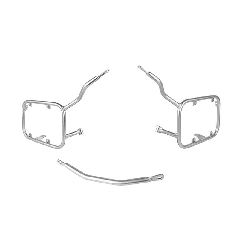 Motorrad Gepäckträger Für F900XR 2019 20-2022 Motorrad Pannier Rack Rahmen Sidebox Gepäck Halterung Sattel Halter(Silber) von WANSONGHUI
