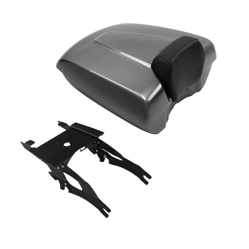 Motorrad Gepäckträger Für Indian Für Häuptling 2014 2015 2016 2017 2018 2019 2020 2021 2022 2023 2024 Motorrad Low Profile Stamm Rückenlehne Montieren(Grau) von WANSONGHUI