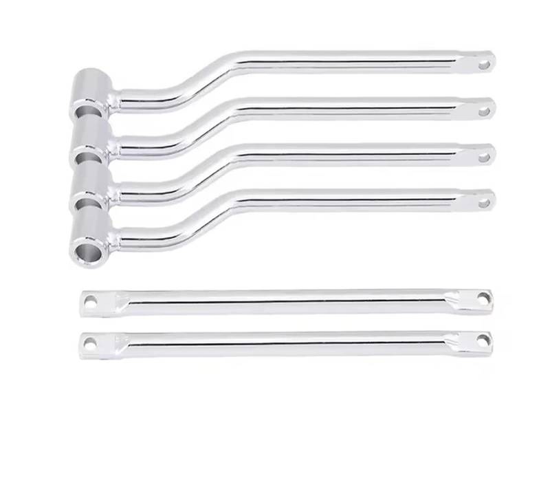 Motorrad Gepäckträger Motorrad Schwarz Universal Sattel Tasche Unterstützung Bars Halterungen Halterung Seite Gepäck(Silber) von WANSONGHUI