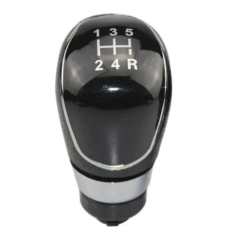 Schaltknauf Abdeckung Für Ford Für Mondeo MK4 Fiesta MK7 Galaxy MK3 Kuga 2008-2013 5/6 Geschwindigkeit Schaltknauf Stick Kopf Hebel Griff Auto Schalthebel(5 Speed Black) von WANSONGHUI
