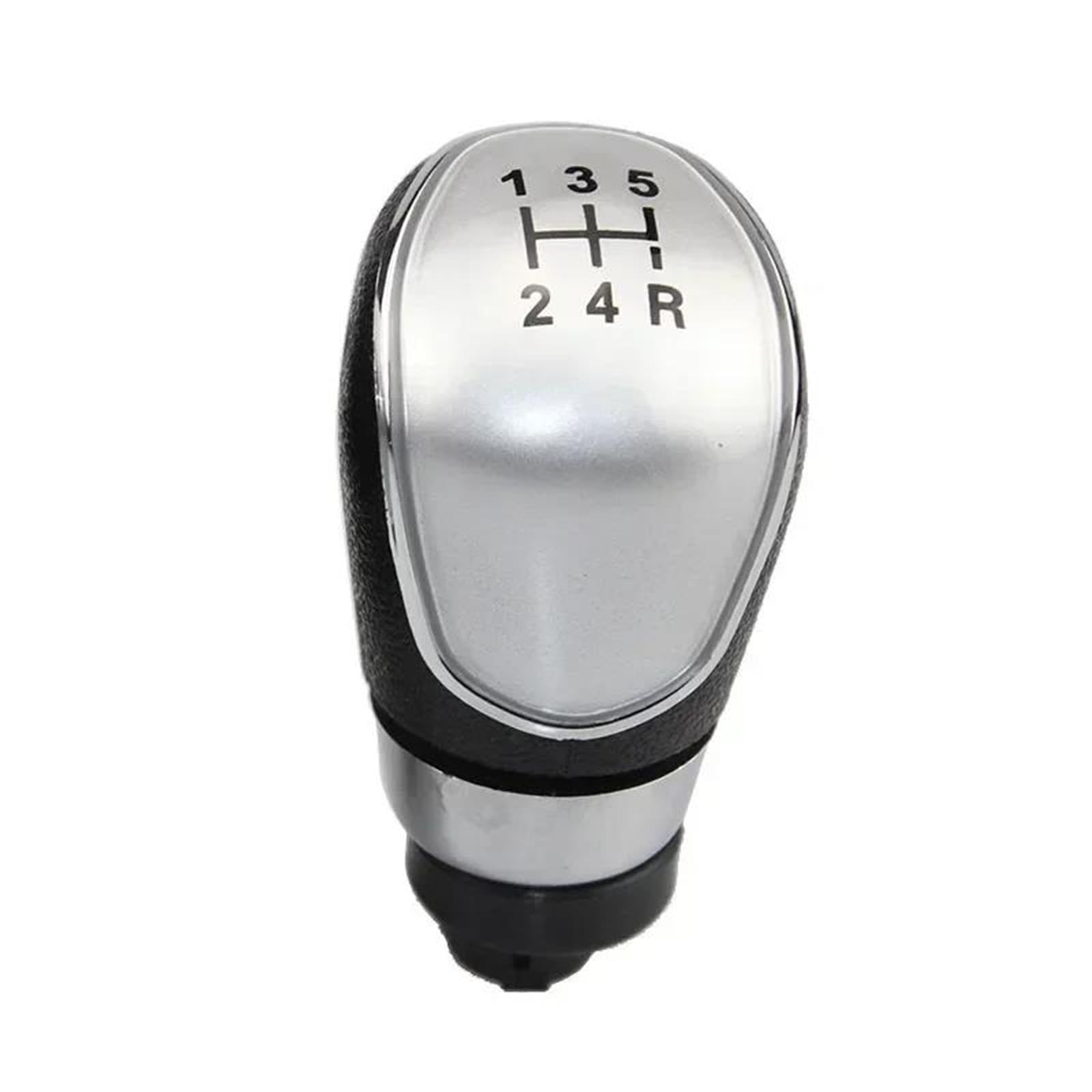 Schaltknauf Abdeckung Für Ford Für Mondeo MK4 Fiesta MK7 Galaxy MK3 Kuga 2008-2013 5/6 Geschwindigkeit Schaltknauf Stick Kopf Hebel Griff Auto Schalthebel(5 Speed Silver) von WANSONGHUI
