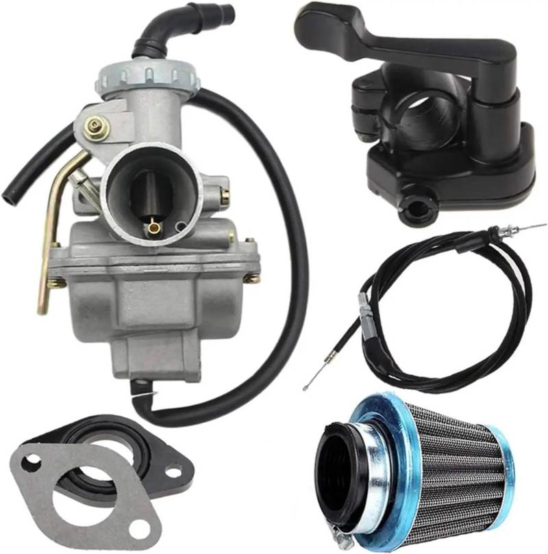 Vergaser Motor Für CRF50F CRF80F CRF 50F CRF 80F 50cc 70cc 90cc 110cc 125cc ATV 4 Wheeler Go Kart Dirt Bike Carb PZ20 Vergaser Luft Kraftstoff Filter Motorrad Carburetor von WANSONGHUI