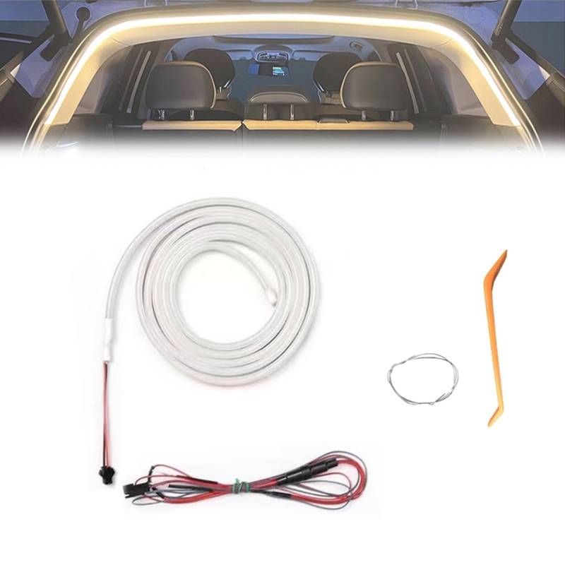 Dynamic Flowing Car Trunk Light Strip, Flexible Cuttable Car Trunk Led Light Strip, Led Strip Light for Car Trunk Cargo Area, for Cars SUV Vans Trucks (4m-Constant,warm) von WANWEN