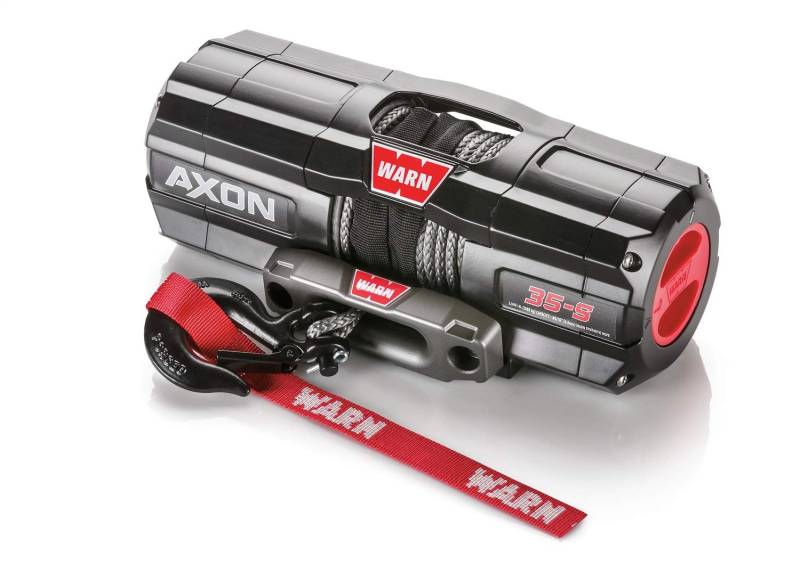 WARN, 101130 AXON 35-S Powersports-Seilwinde mit Spydura-Synthetikseil: Durchmesser: 4,8 mm, Länge: 15,2 m, Zugkraft: 1,75 Tonnen von WARN