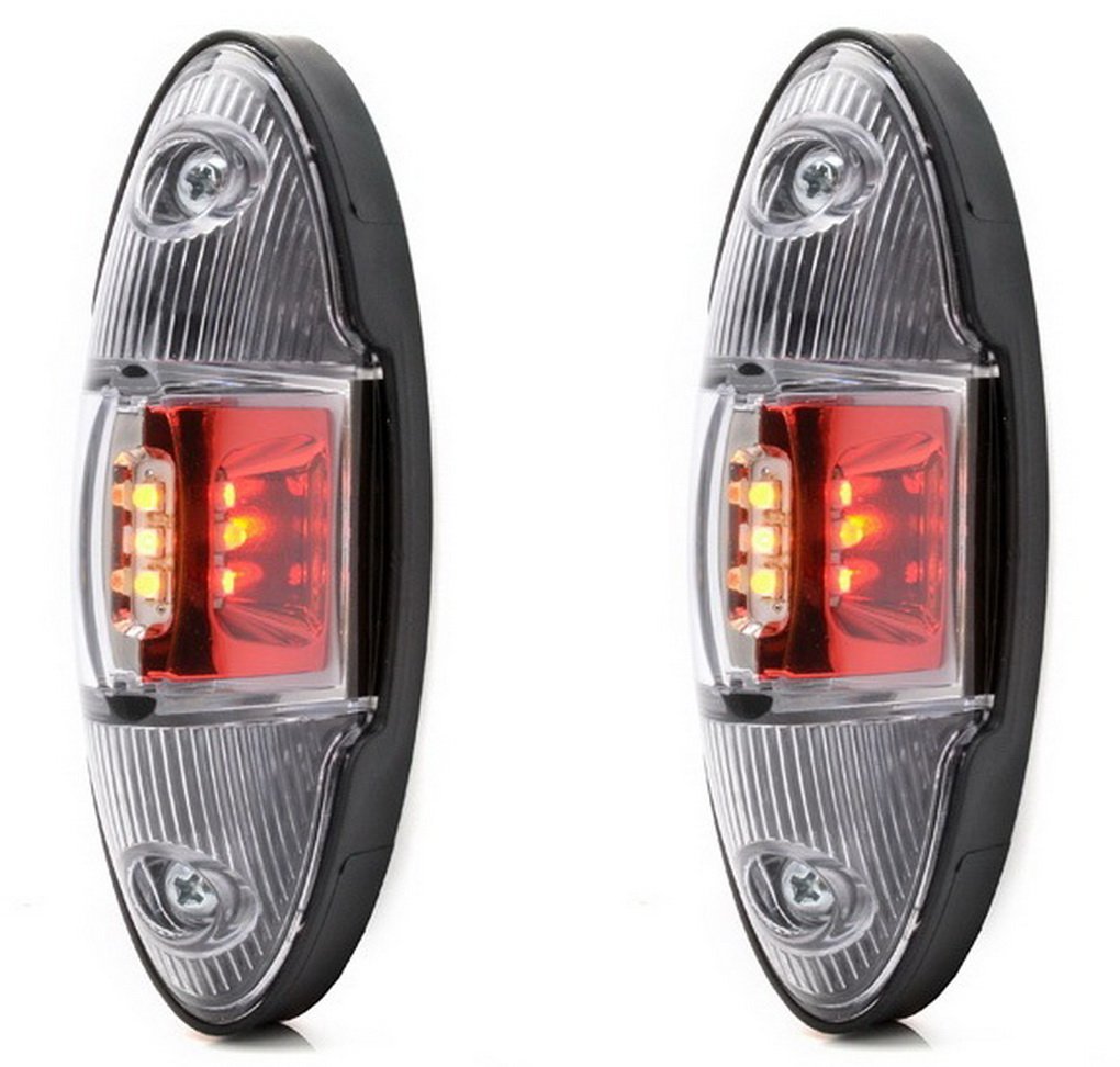 2 Stk. x 9 LED 12V 24V Rot Weiß Orange Seitenleuchten Seitenmarkierungsleuchte Markierung Wohnwagen Wohnmobil LKW Zubehör Schutzklasse IP66/68 2 Stk. x 9 LED 12V 24V Rot Weiß Orange Seitenleuchten Seitenmarkierungsleuchte Markierung Wohnwagen Wohnmobil LKW Zubehör Schutzklasse IP66/68 von WAS IST WAS