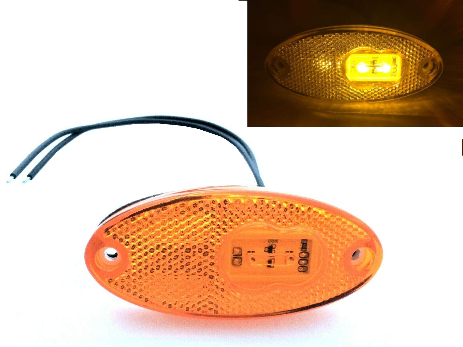 WAS IST WAS Orange LED Umrissleuchte Begrenzungsleuchte Seitenleuchte E20 LKW PKW Anhänger WAS IST WAS Orange LED Umrissleuchte Begrenzungsleuchte Seitenleuchte E20 LKW PKW Anhänger von WAS IST WAS