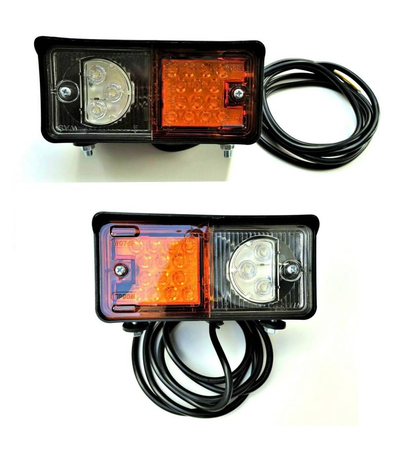 2x LED Positionsleuchte mit Blinklicht Traktor Schlepper Bagger Positionslicht SET von WAS IST WAS