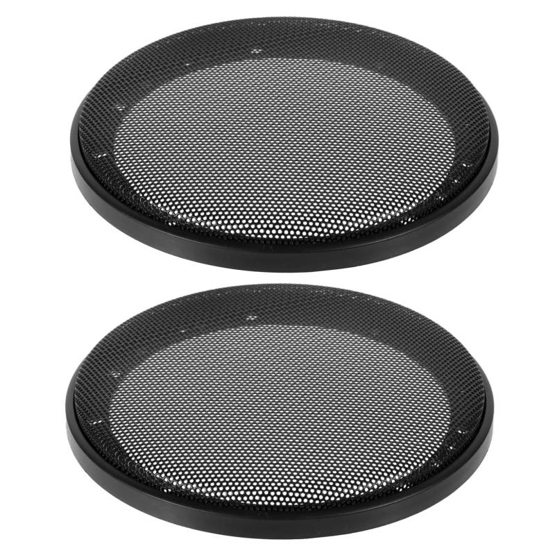 WATIIFUFU 6in Auto Lautsprecher Schutz 2 Stücke Subwoofer Net Abdeckungen Lautsprecher Kreis Scratch Stoßfest Schwarz von WATIIFUFU