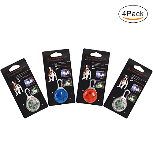 watta Wasserdicht Spotlit Katze/Hund Halsband Licht, LED-Haustier Sicherheit Licht Luminous Anhänger für Outdoor Sicherheit 4 PCS Rot + Blau + Weiß + Multicolor watta Wasserdicht Spotlit Katze/Hund Halsband Licht, LED-Haustier Sicherheit Licht Luminous Anhänger für Outdoor Sicherheit 4 PCS Rot + Blau + Weiß + Multicolor von WATTA