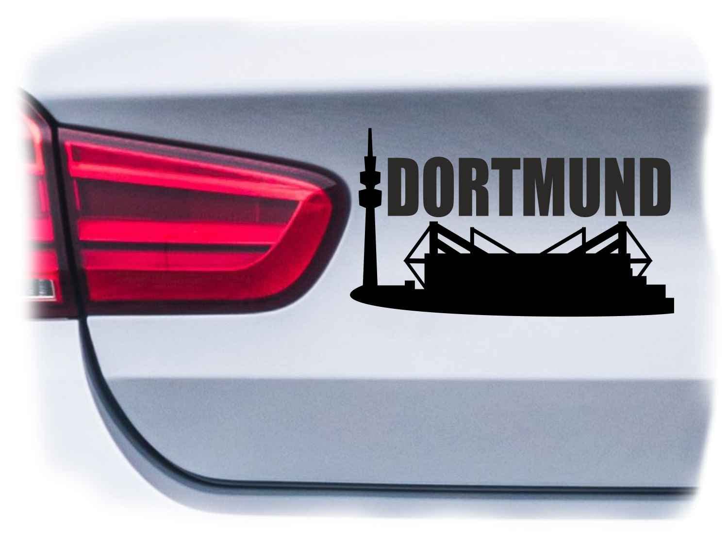 WB wohn trends Auto-Aufkleber, Dortmund, schwarz, 50cm breit, Farbe und Größe wählbar, KFZ-Sticker LKW Spruch von WB wohn trends