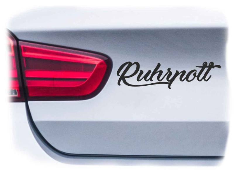 WB wohn trends Auto-Aufkleber, Ruhrpott Schriftzug, dunkelgrau, 15cm breit, Farbe und Größe wählbar, KFZ-Sticker LKW Spruch von WB wohn trends