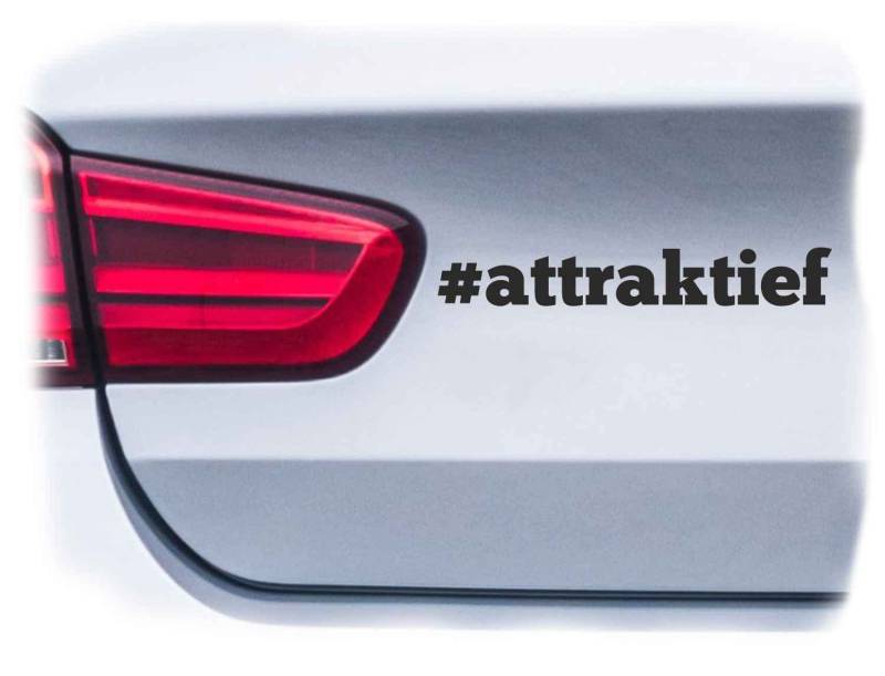 WB wohn trends Auto-Aufkleber, attraktief Tuning-Scene Tuner, Gold, 15cm breit, Farbe und Größe wählbar, KFZ-Sticker LKW Spruch von WB wohn trends