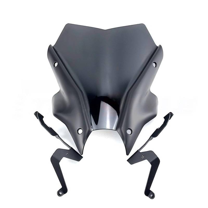 Windschutzscheibe Motorräder Für Ya&maha MT-09 2021 2022 2023 MT09 FZ09 FZ-09 21-23 Motorrad Sport Windschutzscheibe Visier Schwarz Windschutzscheibe von WBFLZTYOP