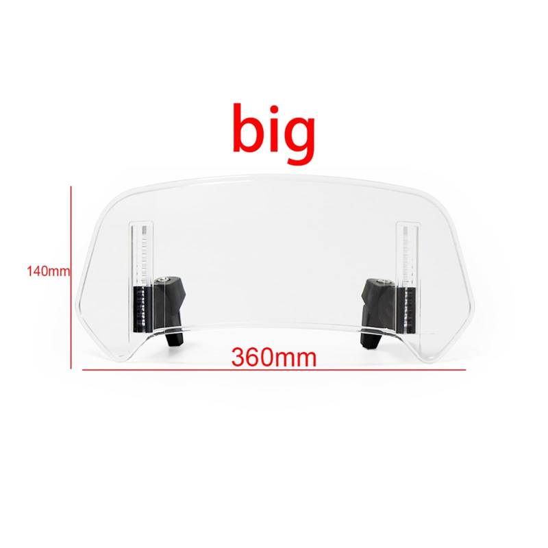 Windschutzscheibe Motorräder Für Ya&maha TMAX TMAX 500 TMAX 530 TMAX560 Universal Motorrad Windschutzscheibe Verlängerung Einstellbare Spoiler Deflektor Zubehör von WBFLZTYOP