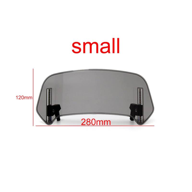 Windschutzscheibe Motorräder Für Ya&maha TMAX TMAX 500 TMAX 530 TMAX560 Universal Motorrad Windschutzscheibe Verlängerung Einstellbare Spoiler Deflektor Zubehör von WBFLZTYOP