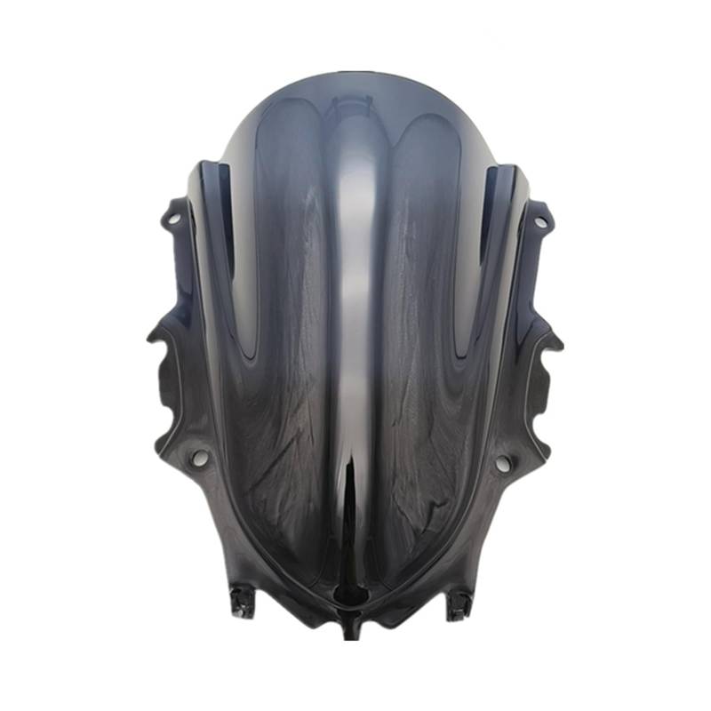 Windschutzscheibe Motorräder Für Ya&maha YZF R25 R3 2019 2020 2021 2022 Rauch Schwarz Double Bubble Windschutzscheibe Spoiler Zubehör Wind Deflectore Windschutzscheibe von WBFLZTYOP