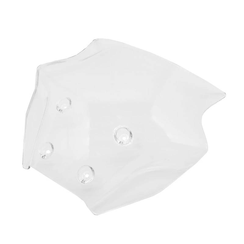Windschutzscheibe Motorräder Motorrad Windschutzscheibe Windabweiser Windschutzscheibe Verkleidung Für Ya&maha MT-09 MT09 2024 Zubehör Schwarz Grau Transparent von WBFLZTYOP