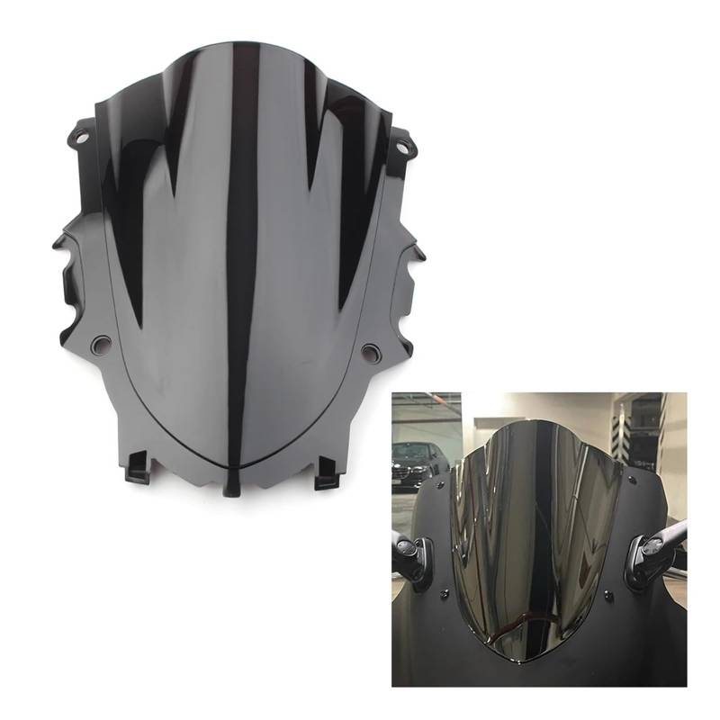 Windschutzscheibe Motorräder Motorrad Windschutzscheibe Windschutz Für Ya&maha YZF-R3 R3 2019-2023 2019 2020 2021 2022 2023 Double Bubble ABS Windabweiser von WBFLZTYOP