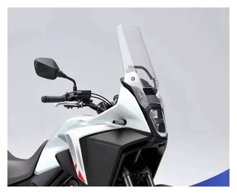 Windschutzscheibe Motorräder Windschutzscheibe, Erhöhte Motorrad-Windschutzscheibe, Für Ho&nda NX400 NX500 NX 500 2023 2024 2024, Transparente Rauchgraue Windschutzscheibe von WBFLZTYOP