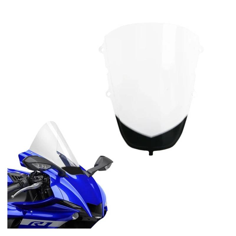 Windschutzscheibe Motorräder Windschutzscheiben-Fallverkleidung Für Ya&maha YZF-R1 R1 2020-2024 Motorrad-Windabweiser Scheinwerfer-Windschutzscheibenabdeckung Spoiler Shelter von WBFLZTYOP