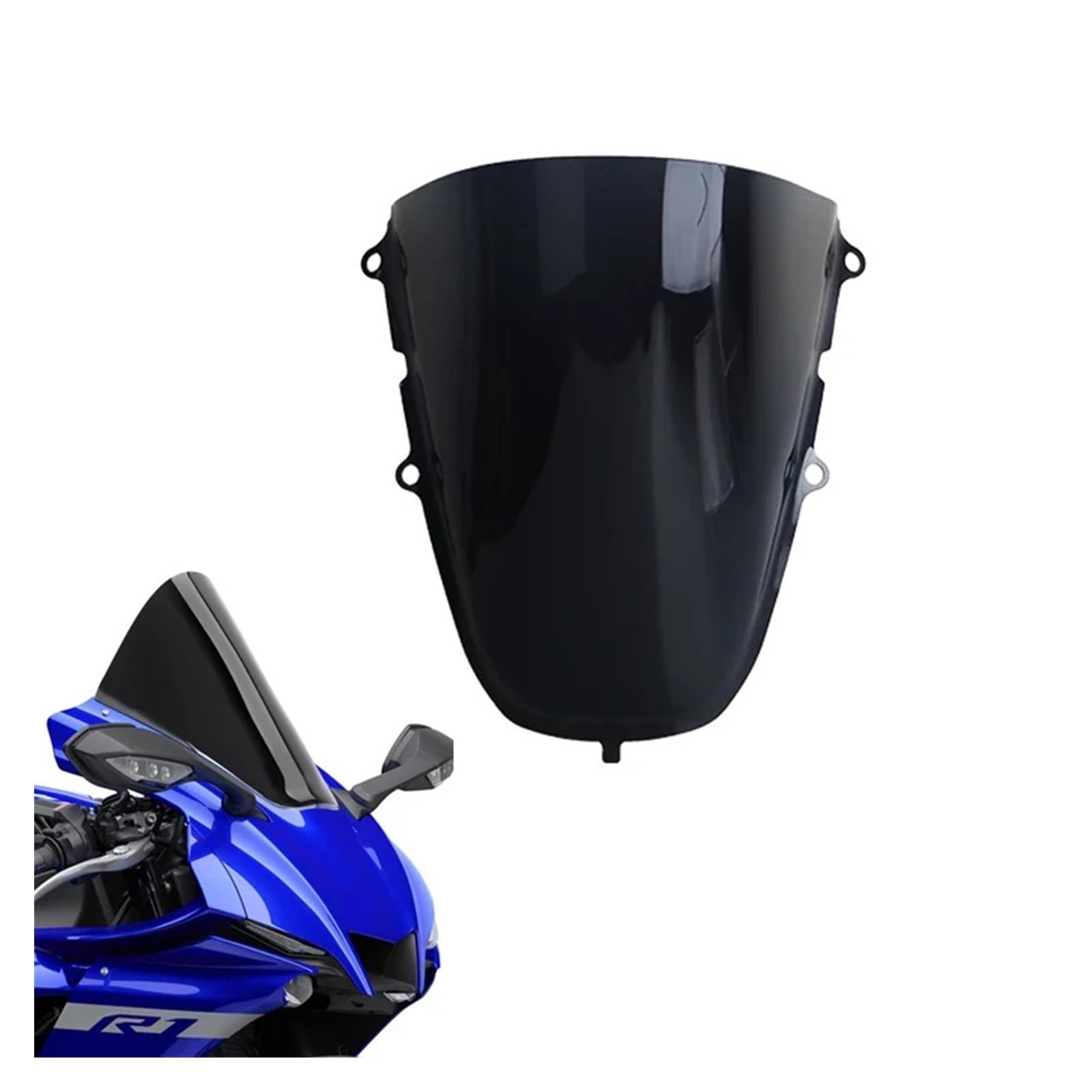 Windschutzscheibe Motorräder Windschutzscheiben-Fallverkleidung Für Ya&maha YZF-R1 R1 2020-2024 Motorrad-Windabweiser Scheinwerfer-Windschutzscheibenabdeckung Spoiler Shelter Windschutzscheibe Motorräder Windschutzscheiben-Fallverkleidung Für Ya&maha YZF-R1 R1 2020-2024 Motorrad-Windabweiser Scheinwerfer-Windschutzscheibenabdeckung Spoiler Shelter von WBFLZTYOP