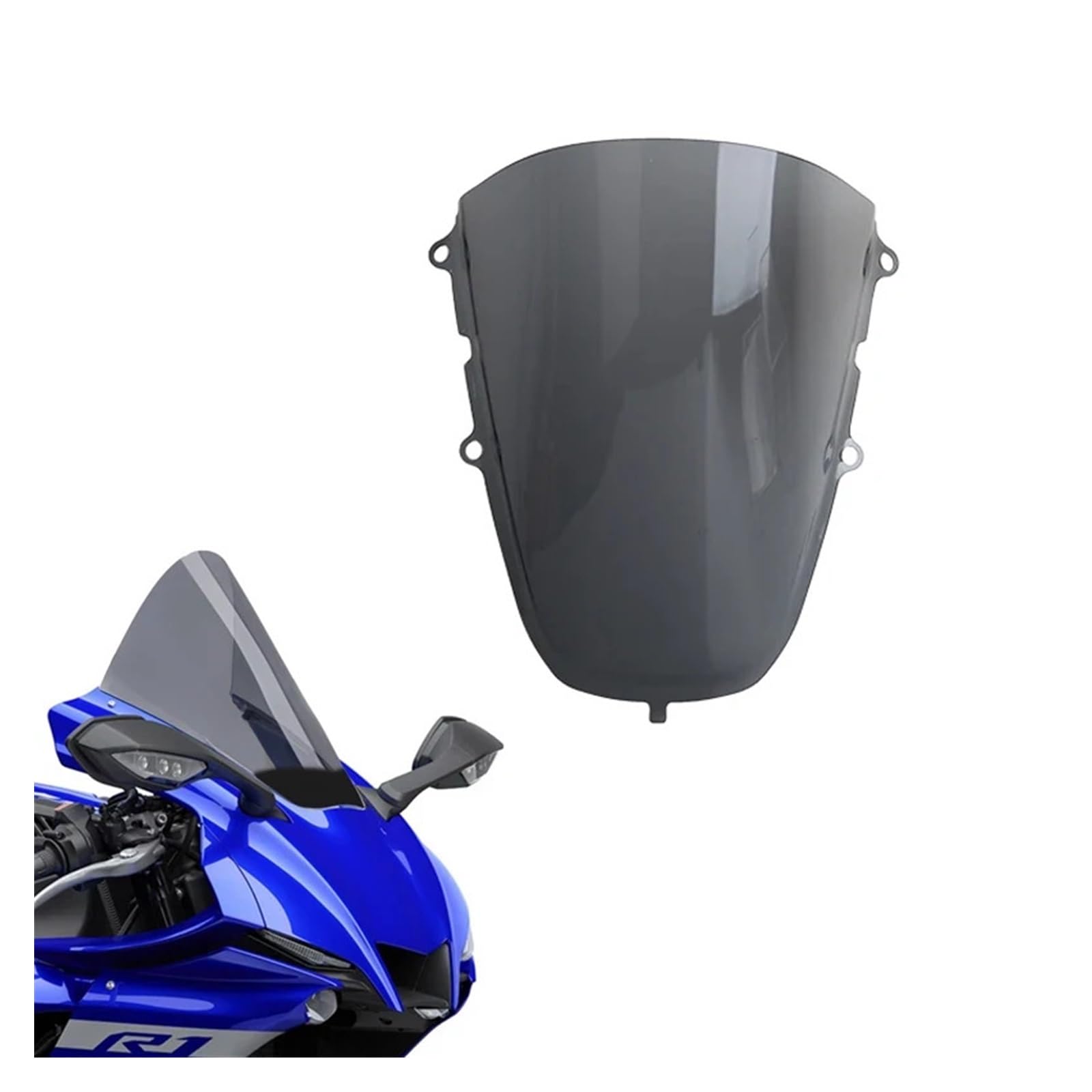 Windschutzscheibe Motorräder Windschutzscheiben-Fallverkleidung Für Ya&maha YZF-R1 R1 2020-2024 Motorrad-Windabweiser Scheinwerfer-Windschutzscheibenabdeckung Spoiler Shelter Windschutzscheibe Motorräder Windschutzscheiben-Fallverkleidung Für Ya&maha YZF-R1 R1 2020-2024 Motorrad-Windabweiser Scheinwerfer-Windschutzscheibenabdeckung Spoiler Shelter von WBFLZTYOP