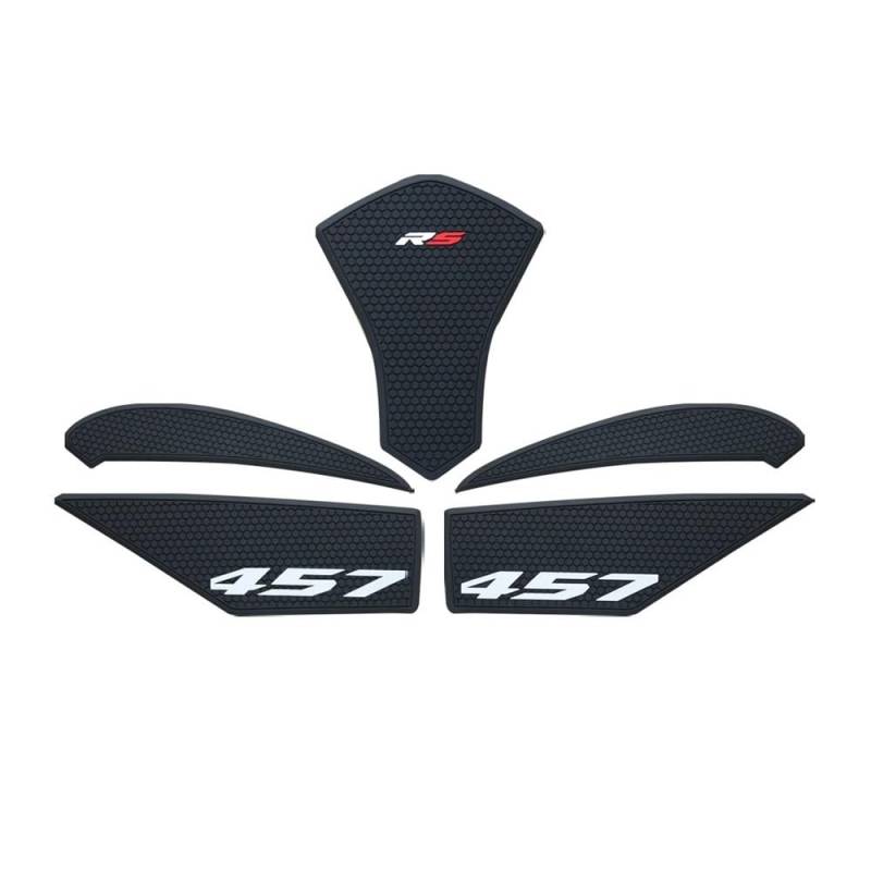 Motorrad Tank Pads Für Aprilia RS 457 RS457 2024 2025 2026 Seitliches Kraftstofftank-Pad Tankpads Schutzaufkleber Kniegriff-Traktionspad von WBGDUIFLAS