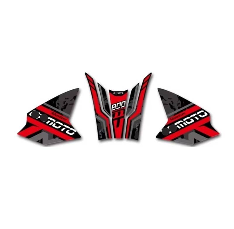 Motorrad Tank Pads Für CFMOTO 800MT Knie Pad Grip Pad Tank Griffe Aufkleber Aufkleber Protector 800MT Aufkleber Kraftstoff Tank Pad Motorrad Seite von WBGDUIFLAS