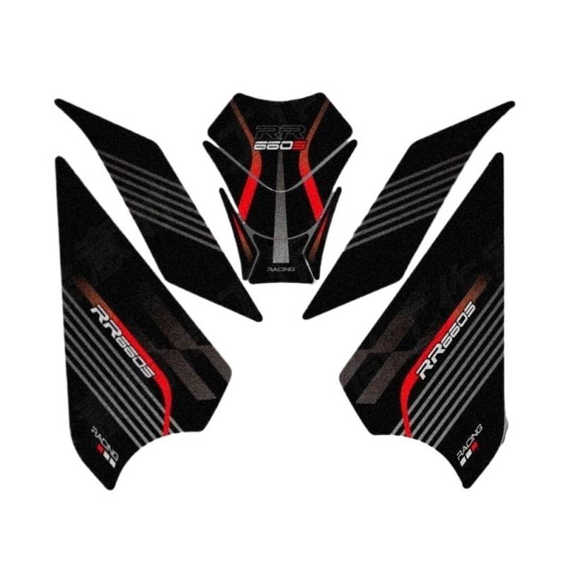 Motorrad Tank Pads Für VOGE RR660S Tank Pad Motorrad Aufkleber Decals Protector Zubehör Motorrad Kraftstoff Tank Traktion Pad Protector von WBGDUIFLAS
