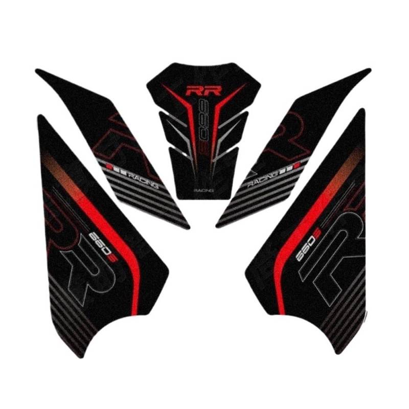 Motorrad Tank Pads Für VOGE RR660S Tank Pad Motorrad Aufkleber Decals Protector Zubehör Motorrad Kraftstoff Tank Traktion Pad Protector von WBGDUIFLAS