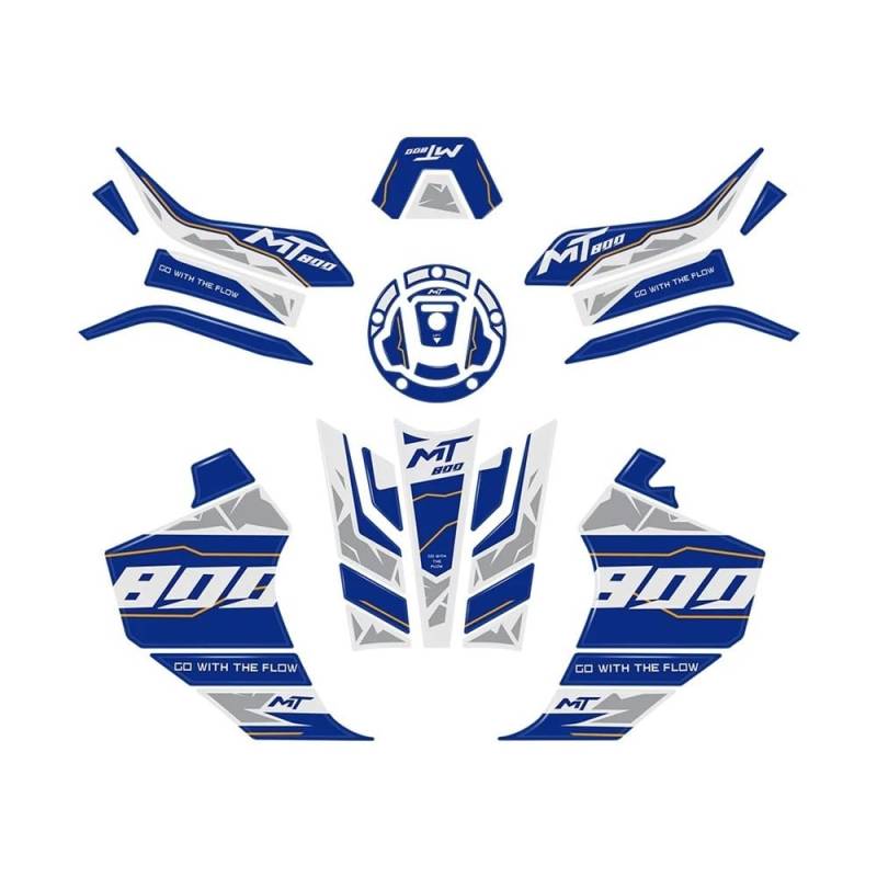 Motorrad Tank Pads Motorrad Tank Pad Schutz Aufkleber Für CF Moto 800MT 800 MT 800mt Aufkleber Epoxy Aufkleber Kit von WBGDUIFLAS