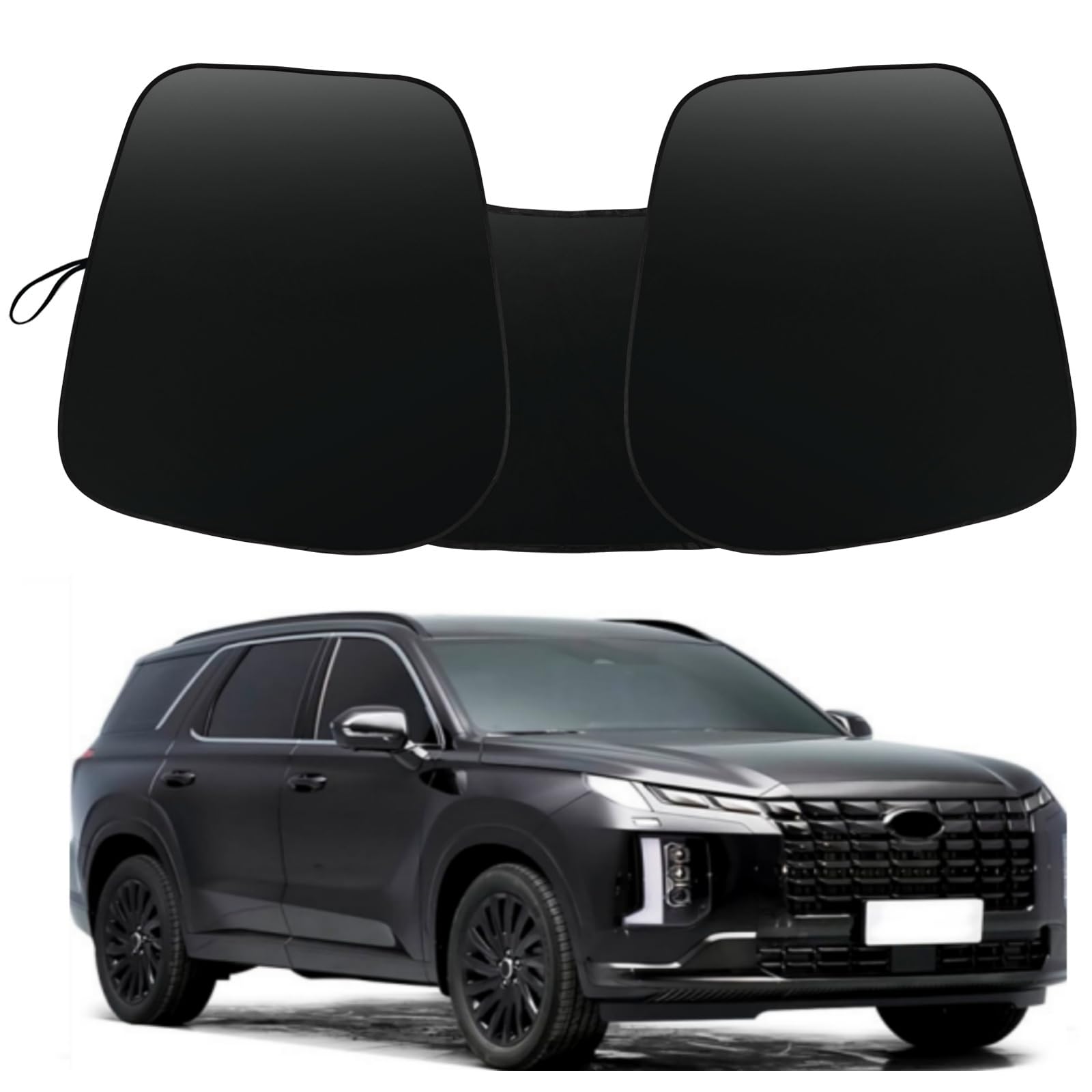 Sonnenschutz für Auto-Windschutzscheibe, passend für Hyundai Palisade 2020–2025 Fensterblenden 240T Polyester, Windschutzscheibe, Sonnenschutz, faltbar, blockiert UV-Strahlen, mit Aufbewahrungstasche Sonnenschutz für Auto-Windschutzscheibe, passend für Hyundai Palisade 2020–2025 Fensterblenden 240T Polyester, Windschutzscheibe, Sonnenschutz, faltbar, blockiert UV-Strahlen, mit Aufbewahrungstasche von WBLATP