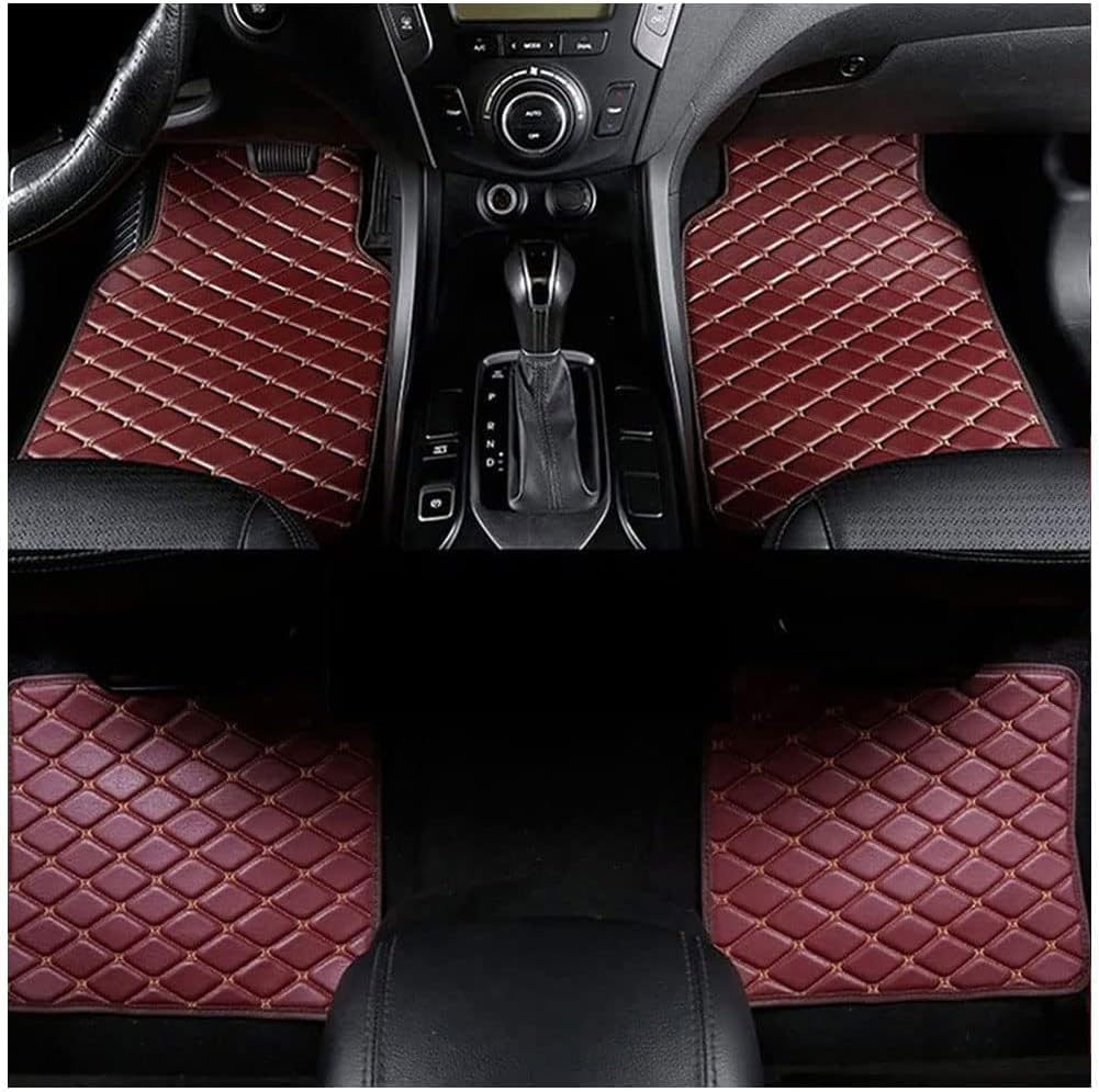 4Stück Leder Auto Fußmatten Für Aston Martin DBX 2020 2021 2022 2023 2024 2025+, Allwetter rutschfeste wasserdichte Auto Set Accesorios,All Red 4Stück Leder Auto Fußmatten Für Aston Martin DBX 2020 2021 2022 2023 2024 2025+, Allwetter rutschfeste wasserdichte Auto Set Accesorios,All Red von WBLLDP