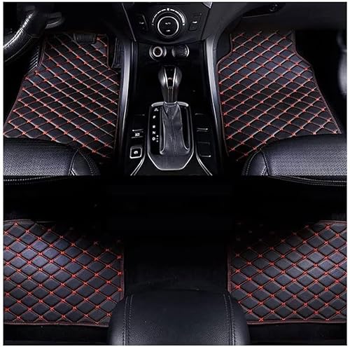 4Stück Leder Auto Fußmatten Für Aston Martin DBX 2020 2021 2022 2023 2024 2025+, Allwetter rutschfeste wasserdichte Auto Set Accesorios,Black Red 4Stück Leder Auto Fußmatten Für Aston Martin DBX 2020 2021 2022 2023 2024 2025+, Allwetter rutschfeste wasserdichte Auto Set Accesorios,Black Red von WBLLDP