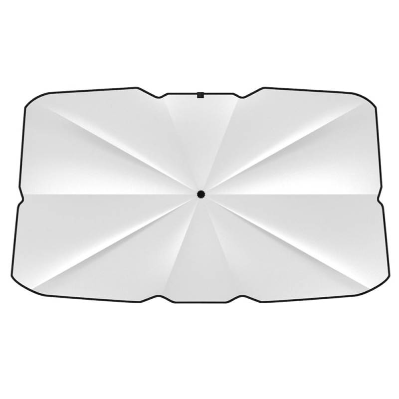 Auto Sonnenschutz Frontscheibe Für VW ID.3 GTX/Tiguan R-Line/Tiguan Elegance/ID.7 Tourer/ID.7 GTX Tourer 2024-, Faltbar Auto Sonnenschirm Effizienter UV Schutz Auto Zubehör,B 140 * 80cm-1 von WBLLDP