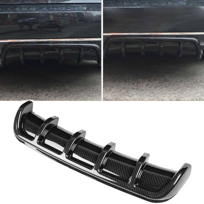 WBQdzsw Auto Heckstoßstange Spoiler für BMW X6 E71 E72 2007-2014, Carbon Fiber Heckstoßstange Diffusor, Schwarz, Kohlenstofffaser, Einschraubbar von WBQdzsw