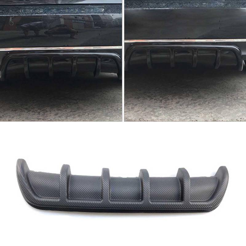 WBQdzsw Auto Heckstoßstange Spoiler für BMW X6 E71 E72 2007-2014, Carbon Fiber-ABS, Schwarz von WBQdzsw