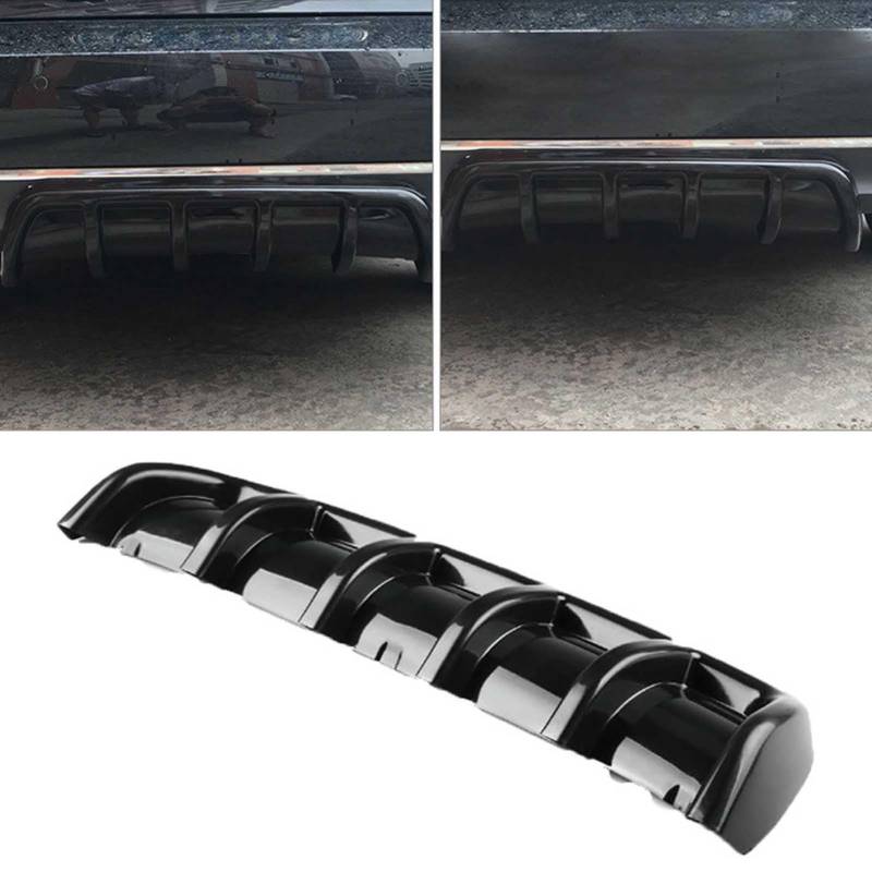 WBQdzsw Auto Heckstoßstange Spoiler für Citroen DS5 2011-2015, Auto Heckstoßstange Lip Diffusor Heckstoßstangendiffusor Auto Modifiziertes Zubehör,Bright Black von WBQdzsw